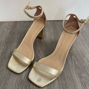 Stuart Weitzman Nudistcurve block heel sandal